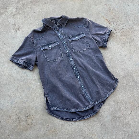 Free People Dirty Deeds Onyx Button Up Shirt NWT XS - Picture 2 of 5